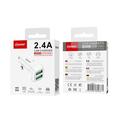 Adaptateur voiture 2 USB