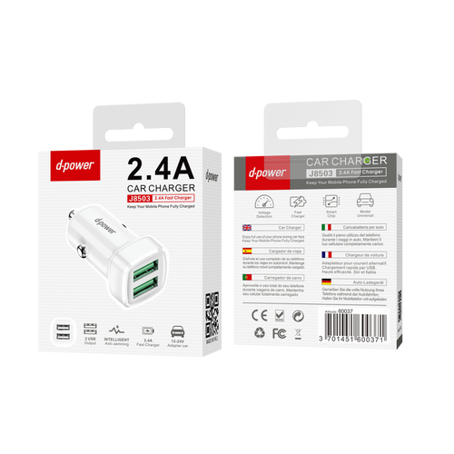 Adaptateur voiture 2 USB